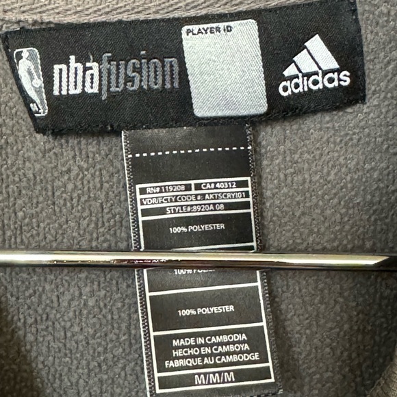 High End Gray Sacramento Kings NBA Adidas Team Oversized Sweatshirt Men’s M - Picture 5 of 5